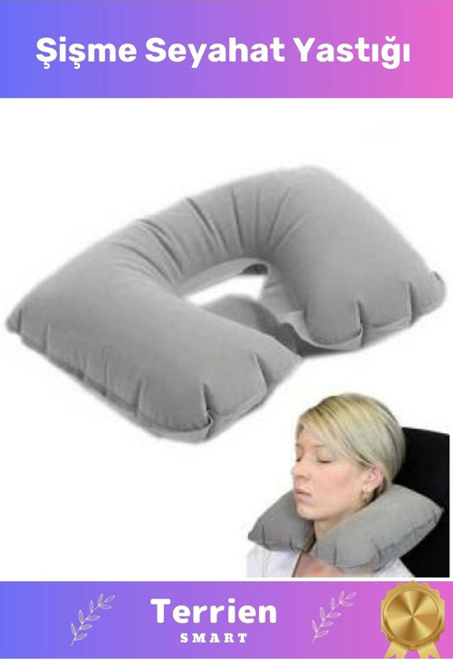 Smart Seri Çok Rahat Şişme Kullanışlı Pratik Ortopedik Seyahat Yumuşak Uyku Boyun Yastığı