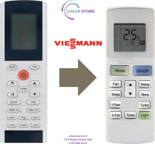 Viessmann YAC1FB9 Uyumlu İnverter Klima Kumandası