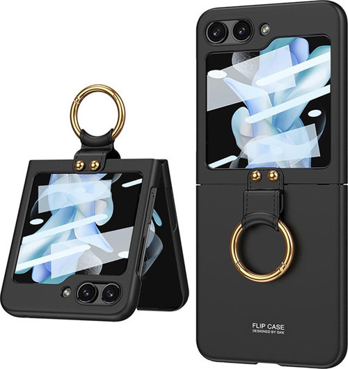 Galaxy Z Flip 5 Kılıf Kıpta Yüzüklü Flip Sert Kılıf