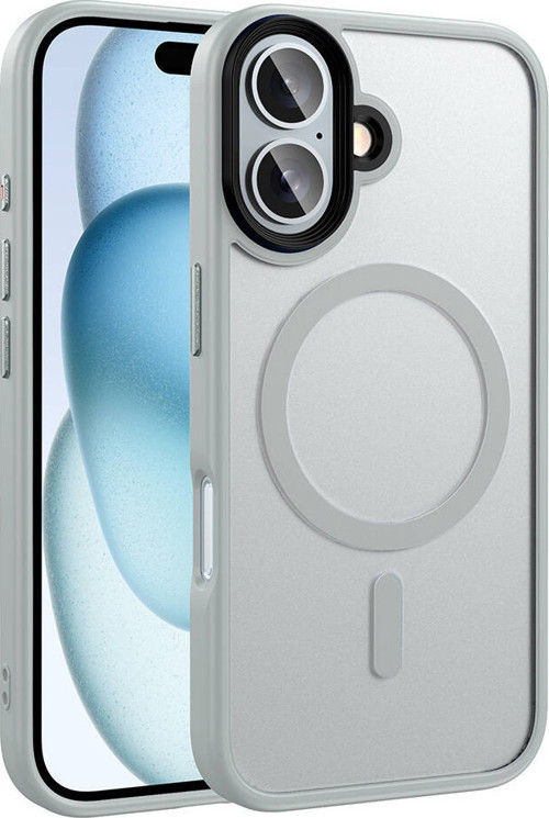 iPhone 16 Plus Kılıf Mat Arka Yüzey Wireless Şarj Özellikli Zore Flet Magsafe Kılıf