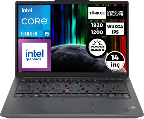 14" Thınkpad E14 G5 21Jk00P9Tx Core İ5 1335U-16Gb Ram-512Gb Nvme-W11 Pro