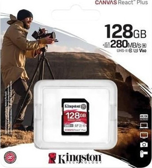 Kıngston 128Gb React+ Sdr2V6/128Gb Sdxc Hafıza Kartı