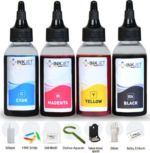 E414/404/484/e474 Yazıcı Uyumlu Kartuş Dolum Seti Pg46/c56 Mürekkep Seti 4x100 Ml Inkjet