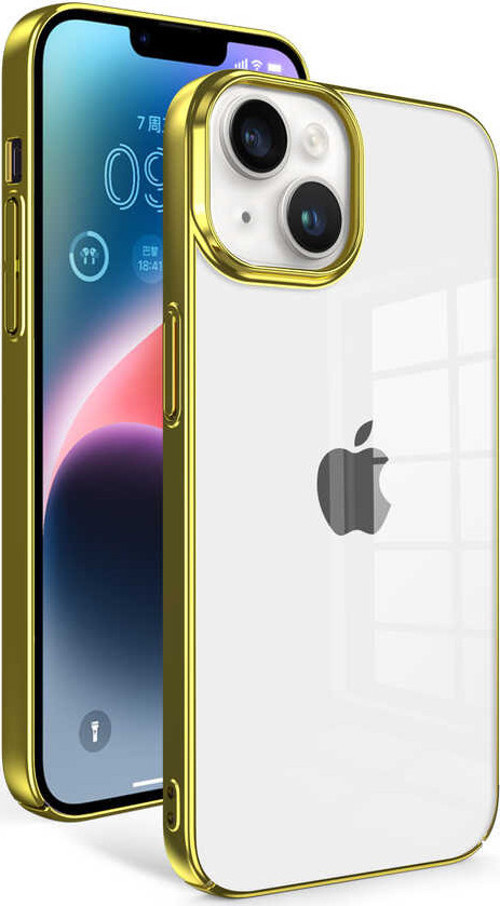 iPhone 14 Plus Uyumlu MSRA Sun Kılıf-Gold
