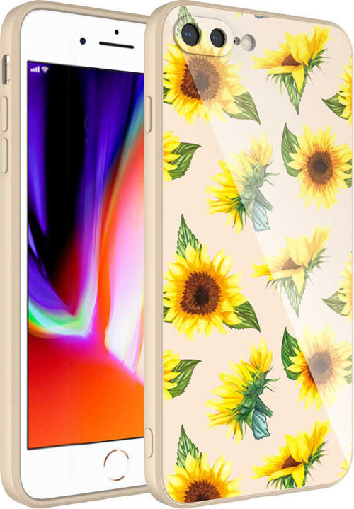 iPhone 8 Plus Kılıf Kamera Korumalı Desenli Sert Silikon MSRA Epoksi Kapak - NO2