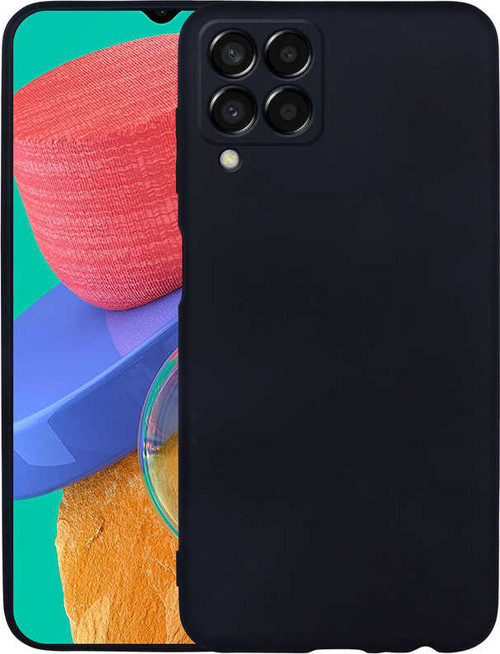 Galaxy M33 Kılıf MSRA Premier Silikon Kapak - Siyah