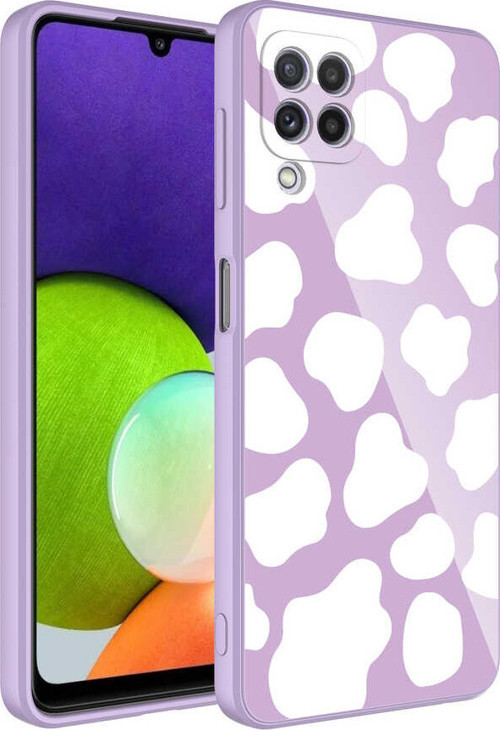 Galaxy M32 Kılıf Kamera Korumalı Desenli Sert Silikon MSRA Epoksi Kapak - NO6