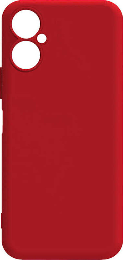 Tecno Camon 19 Neo Kılıf MSRA Biye Silikon - Kırmızı