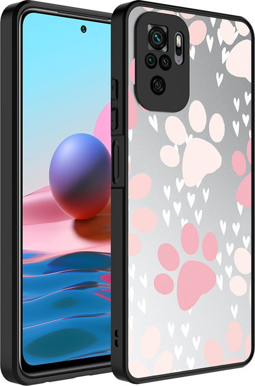Redmi Note 10 Kılıf Aynalı Desenli Kamera Korumalı Parlak MSRA Mirror Kapak - Pati