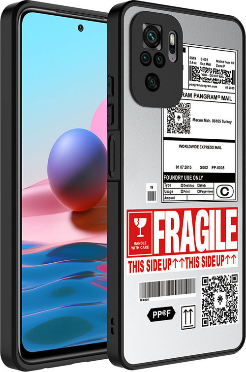 Redmi Note 10 Kılıf Aynalı Desenli Kamera Korumalı Parlak MSRA Mirror Kapak - Fragile