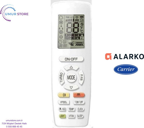 Alarko Flair FLR BSP1201HWI Uyumlu Klima Kumandası