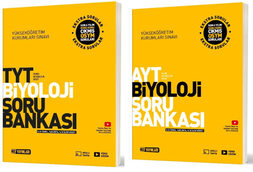 Hız 2025 Tyt Ayt Biyoloji Soru Bankası Seti 2 Kitap