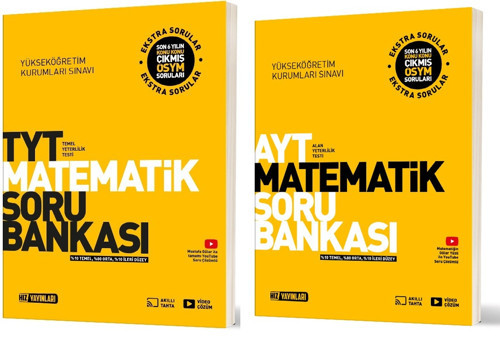 Hız 2025 Tyt Ayt Matematik Soru Bankası Seti 2 Kitap