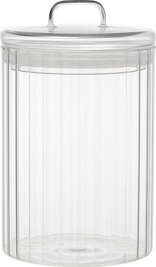 MİEN Line 1400 ml Borosilikat Cam Kavanoz – Contalı Kapaklı