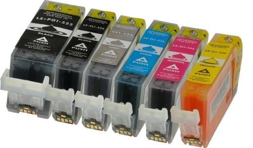 Canon PGI-525 PGBK / CLİ-526 CMYK+GY Muadil Kartuş Set