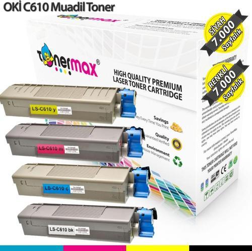 Oki C610 Muadil Toner Set