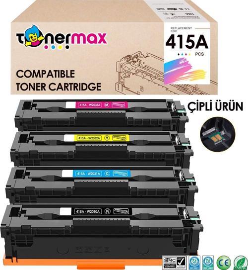 Hp 415A  Muadil Toner Set - Çipli / W2030A / W2031A / W2032A / W2033A/ M455 / M480 / M454 / M478 / M479