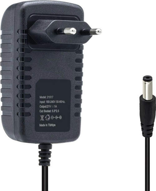 21V - 1 Amper Lithium Ion Battery Charger 5.5-2.5mm Lityum İyon Piller Için Uygun Şarj Cihazı