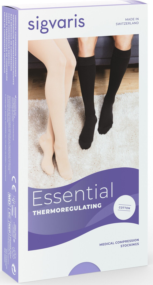 Thermoregulating Premium Seri/diz Altı /orta Basınç /medium Plus Long/a.burun /siyah