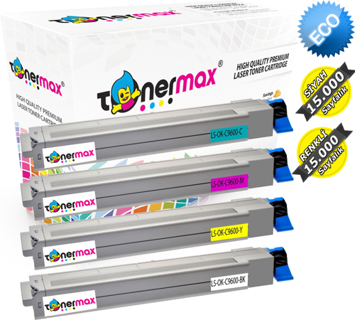 OKI C9600 Muadil Toner Set/ C9650 / C9800 / C9850