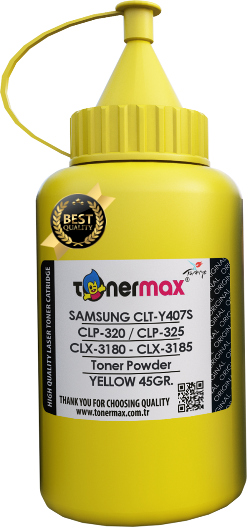 Samsung CLT-K407S Toner Tozu Sarı/ CLP-320 / CLP-325 / CLX-3180 / CLX-3185