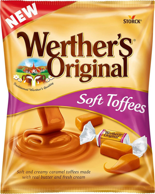 Werther's Original Soft Caramel Toffees Yumuşak Karamel Şekerleme 100 g