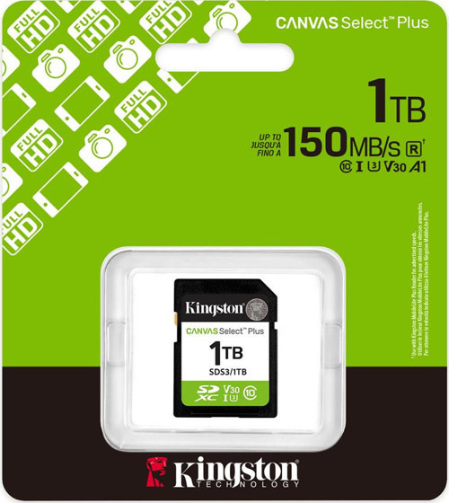 Sds3-1Tb 1Tb Sdxc Canvas Select Plus Gen3 150Mb-S C10 Uhs-İ U3 V30 Hafıza Kartı