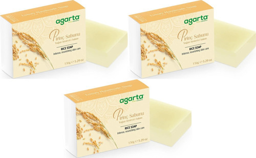 El Yapımı Doğal Sabun 150GR Pirinç (3 Lü Set)