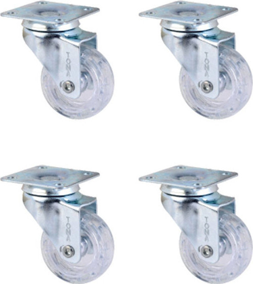 Furç Tablalı Bilyalı Teker - 20x50 - Şeffaf HKS186 - 4 Adet