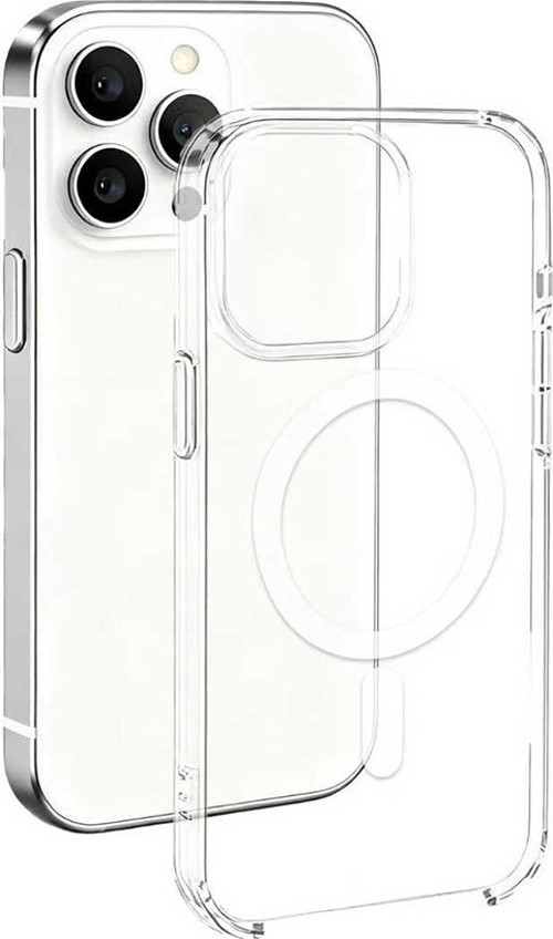 iPhone 16 Pro Max Kılıf IC Çipli Wireless Şarj Özellikli Şeffaf Orjin Lüx Kapak