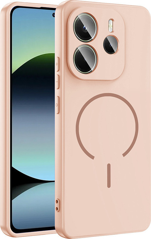 Redmi Note 14 4G Kılıf Kamera Çıkıntılı Magsafe Şarj Özellikli Lüx Meta Kapak