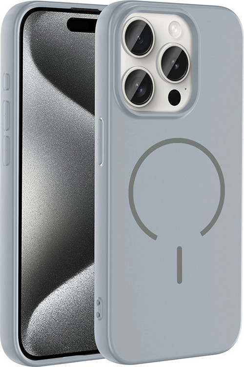 iPhone 15 Pro Kılıf Kamera Çıkıntılı Magsafe Şarj Özellikli Lüx Meta Kapak