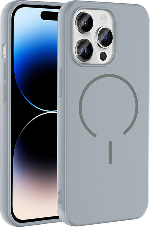 iPhone 14 Pro Max Kılıf Kamera Çıkıntılı Magsafe Şarj Özellikli Lüx Meta Kapak