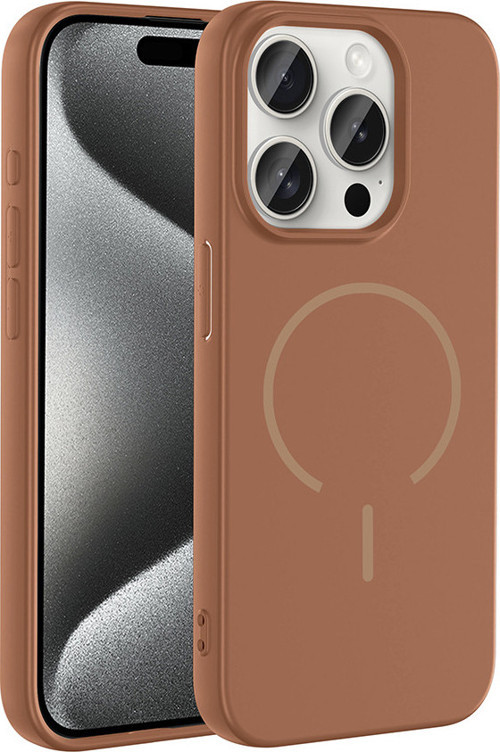 iPhone 15 Pro Kılıf Kamera Çıkıntılı Magsafe Şarj Özellikli Lüx Meta Kapak