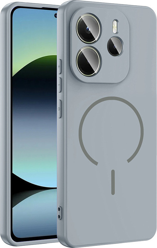Redmi Note 14 4G Kılıf Kamera Çıkıntılı Magsafe Şarj Özellikli Lüx Meta Kapak