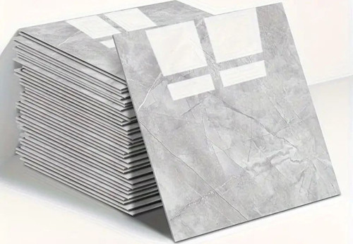 Mermer Desen Duvar Sticker Gri 30 x 30 Cm 1 Adet