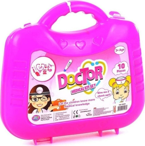 10 Parça Kız Çocuk Çantalı Doktor Seti 5930