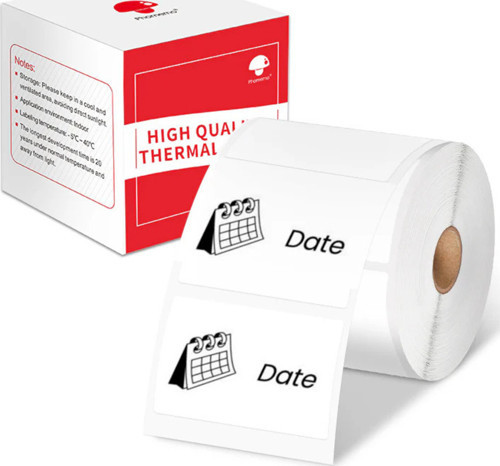 40 X 30 Mm Plastik Termal Etiket 230 Adet BEYAZ - Phomemo M110/M120/M150/M200/M220/M221