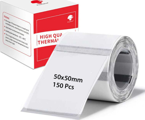 50 X 50 Mm Şeffaf Termal Etiket 150 Adet - Phomemo M110/M120/M150/M200/M220/M221