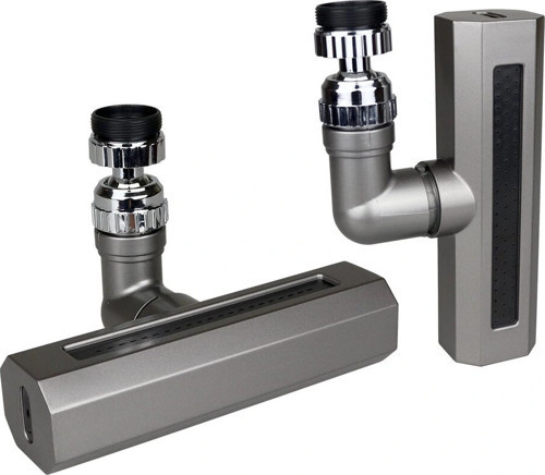 SİYAH GENİŞ 360 DERECE DÖNEBİLENOYNAR BAŞLIK - 4 MOD PERLATÖR ŞELALE MUSLUK UCU KTX-3288 (5047)