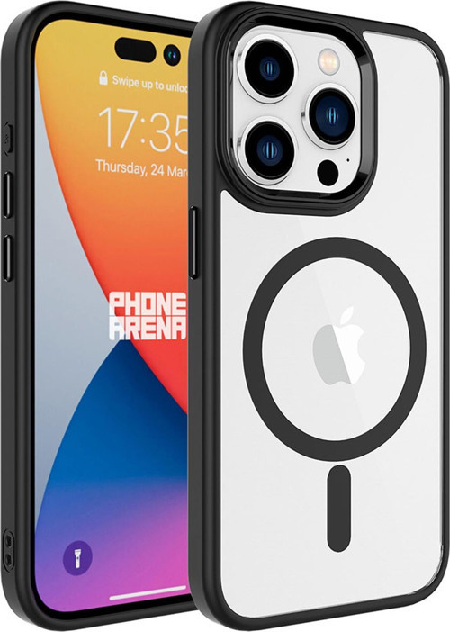 Apple iPhone 15 Pro Max Kılıf Wireless Şarj Özellikli Krom Magsafe Silikon Kılıf
