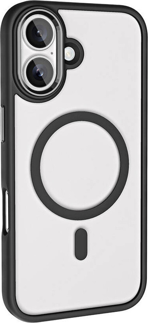 iPhone 16 Kılıf Wireless Şarj Özellikli Krom Magsafe Silikon Kılıf