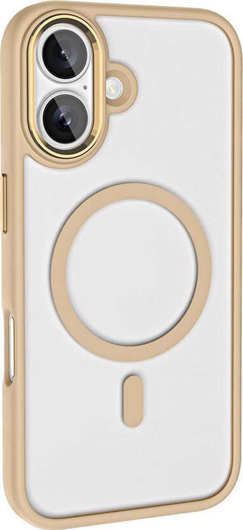 iPhone 16 Kılıf Wireless Şarj Özellikli Krom Magsafe Silikon Kılıf