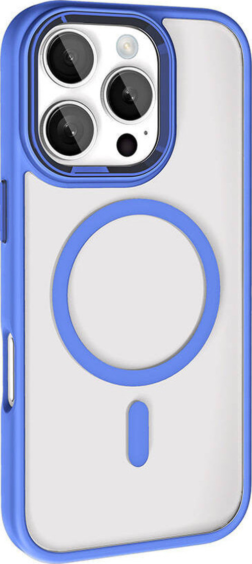 iPhone 16 Pro Max Kılıf Wireless Şarj Özellikli Krom Magsafe Silikon Kılıf