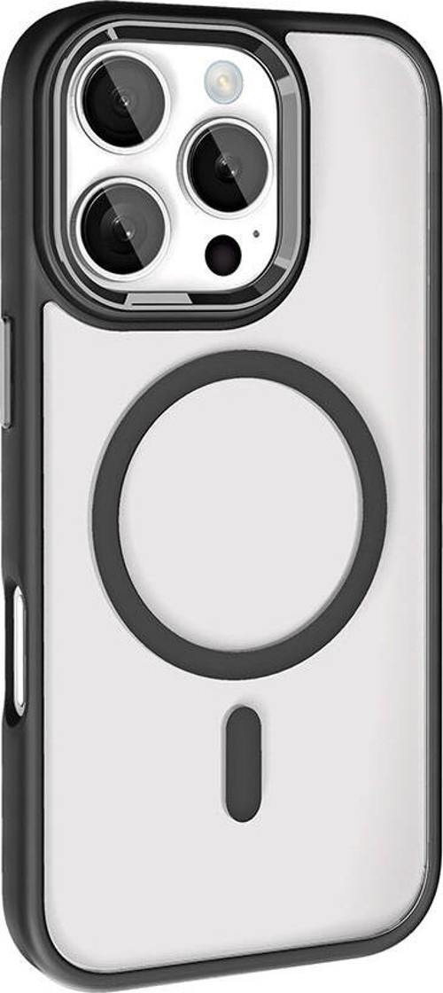 iPhone 16 Pro Max Kılıf Wireless Şarj Özellikli Krom Magsafe Silikon Kılıf