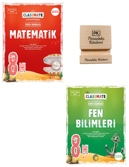 Okyanus LGS 8. Sınıf Classmate Matematik ve Fen Bilimleri Soru Bankası + Telefon Standı