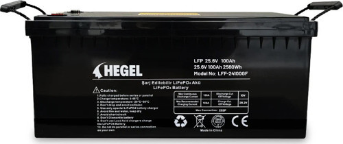 LİFEPO4 LİTYUM AKÜ 25.6V 100AH