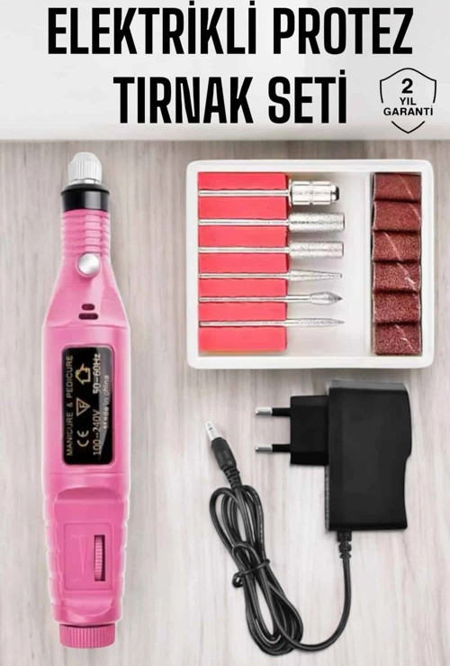 Nasır Temizleyici Manikür Pedikür Seti Elektrikli Usb Girişli