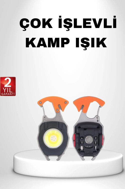 Mini Led Anahtarlık Fener – Şişe Açacağı, Tornida, Düdük Ve Usb Şarj Özellikli
