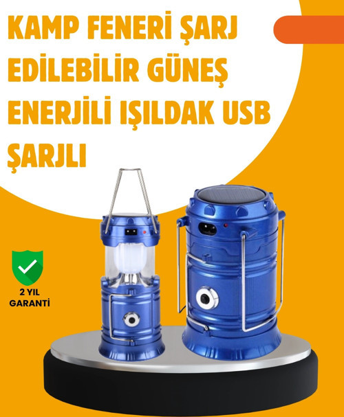 Usb Şarjlı Çok Fonksiyonlu Kamp Feneri – Taşınabilir Ve Dayanıklı